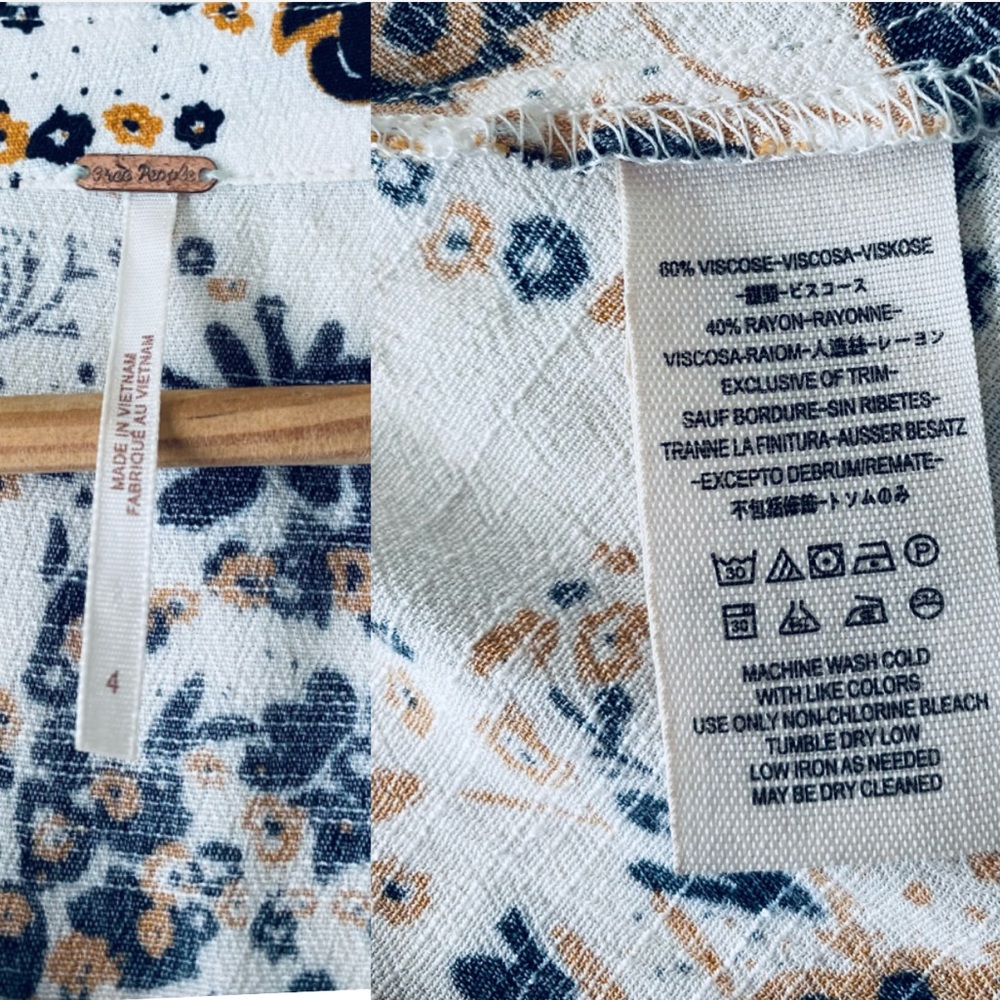 NWOT Free People Bandana Print Shirt Dress - Picture 14 of 14